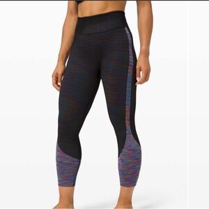Lululemon Love Revealed Tight – Black/Rainbow – Size 4